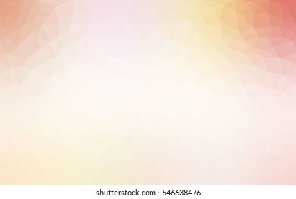 Light Orange abstract textured polygonal background. Vector blurry triangle design. Pattern can be used for background.