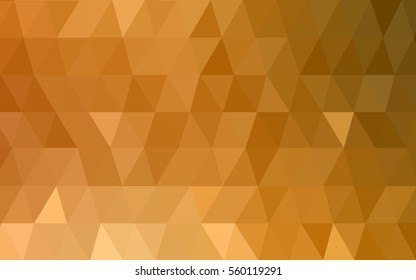 Light Orange abstract textured polygonal background. Vector blurry triangle design. Pattern can be used for background.