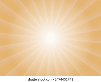 Light orange background with a focus line of the image of the sun's rays shining faintly