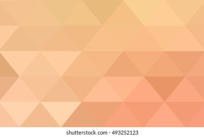 Light orange blurry triangle background. Modern geometrical abstract illustration with gradient. The elegant pattern can be used as part of a brand book.