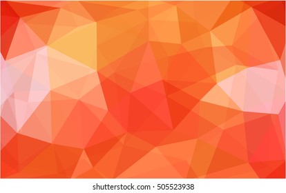 Light orange blurry triangle background. A sample with polygonal shapes. The textured pattern can be used for background.