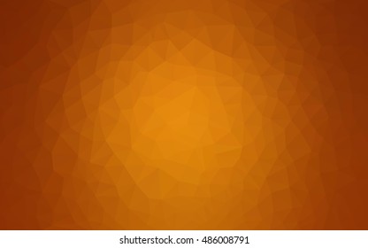 Light orange blurry triangle template. Colorful illustration in abstract style with gradient. Triangular pattern for your business design.