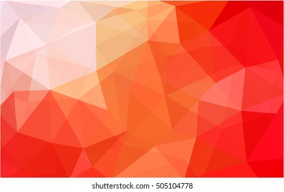 Light orange low poly template. A sample with polygonal shapes. The polygonal design can be used for your web site.