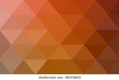 Light orange polygon abstract background. Colorful illustration in abstract style with gradient. The completely new template can be used for your brand book.