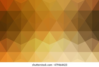 Light orange polygon abstract template. Shining colored illustration in a brand-new style. A completely new template for your business design.