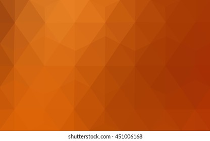 Light orange polygonal background. A completely new color illustration in a vague style. The best triangular design for your business.