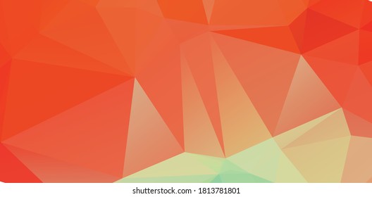 Ilustración poligonal naranja claro eps 10 