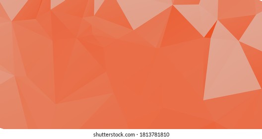 Ilustración poligonal naranja claro eps 10 