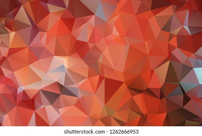 Light Orange polygonal illustration, which consist of triangles. Geometric background in Origami style with gradient. Triangular design for your business