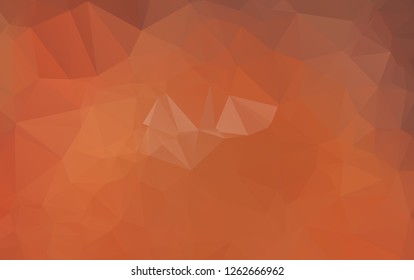 Light Orange polygonal illustration, which consist of triangles. Geometric background in Origami style with gradient. Triangular design for your business