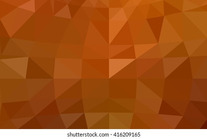 Light orange polygonal illustration, which consist of triangles. Triangular design for your business. Geometric background in Origami style with gradient.