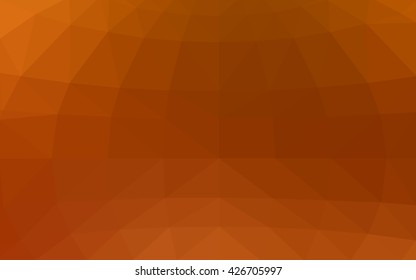 Light orange polygonal illustration, which consist of triangles. Triangular design for your business. Geometric background in Origami style with gradient.