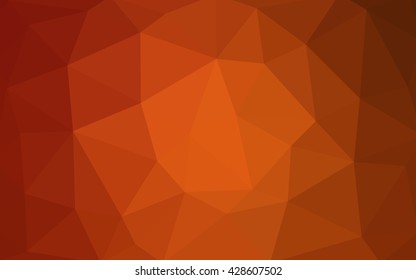 Light orange polygonal illustration, which consist of triangles. Triangular design for your business. Geometric background in Origami style with gradient.