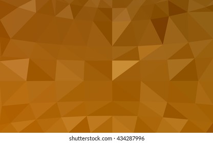 Light orange polygonal illustration, which consist of triangles. Triangular design for your business. Geometric background in Origami style with gradient.
