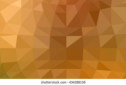 Light orange polygonal illustration, which consist of triangles. Triangular design for your business. Geometric background in Origami style with gradient.