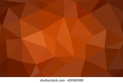 Light orange polygonal illustration, which consist of triangles. Triangular design for your business. Geometric background in Origami style with gradient.