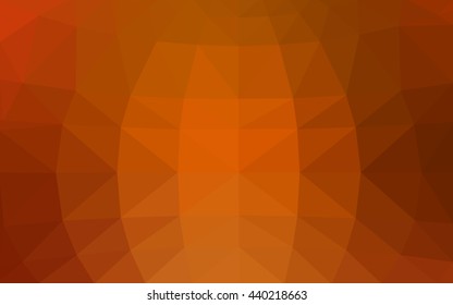 Light orange polygonal illustration, which consist of triangles. Triangular design for your business. Geometric background in Origami style with gradient.