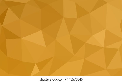 Light orange polygonal illustration, which consist of triangles. Triangular design for your business. Geometric background in Origami style with gradient.