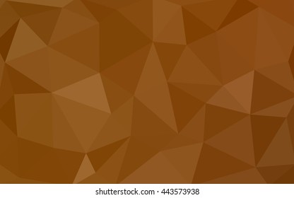 Light orange polygonal illustration, which consist of triangles. Triangular design for your business. Geometric background in Origami style with gradient.