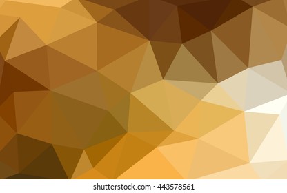 Light orange polygonal illustration, which consist of triangles. Triangular design for your business. Geometric background in Origami style with gradient.
