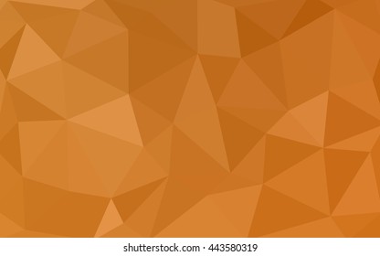 Light orange polygonal illustration, which consist of triangles. Triangular design for your business. Geometric background in Origami style with gradient.