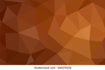 Light orange polygonal illustration, which consist of triangles. Triangular design for your business. Geometric background in Origami style with gradient.