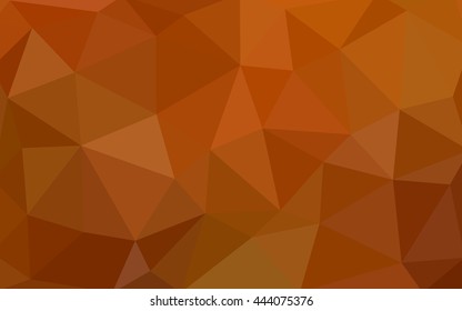 Light orange polygonal illustration, which consist of triangles. Triangular design for your business. Geometric background in Origami style with gradient.