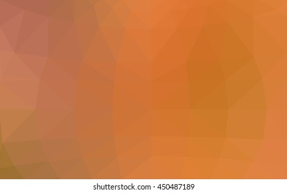 Light orange polygonal illustration, which consist of triangles. Triangular design for your business. Geometric background in Origami style with gradient.