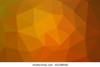 Light orange polygonal illustration, which consist of triangles. 