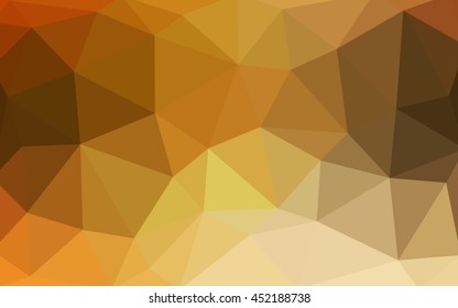 Light orange polygonal illustration, which consist of triangles.