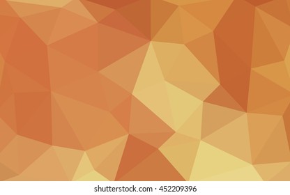 Light orange polygonal illustration, which consist of triangles. 