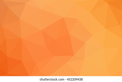 Light orange polygonal illustration, which consist of triangles. 