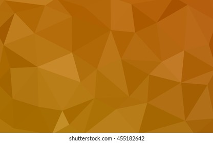 Light orange polygonal illustration, which consist of triangles. Triangular design for your business. Geometric background in Origami style with gradient.