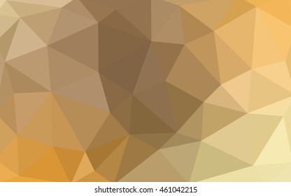 Light orange polygonal illustration, which consist of triangles. Triangular design for your business. Geometric background in Origami style with gradient.