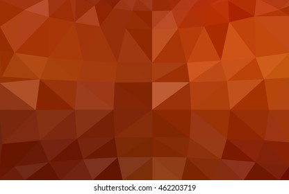 Light orange polygonal illustration, which consist of triangles. Triangular design for your business. Geometric background in Origami style with gradient.