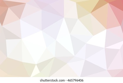 Light orange polygonal illustration, which consist of triangles. Triangular design for your business. Geometric background in Origami style with gradient.