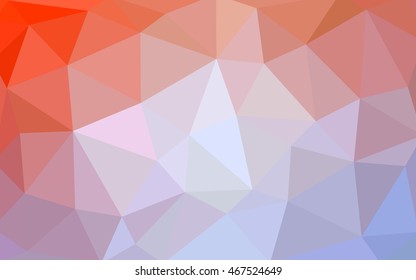 Light orange polygonal illustration, which consist of triangles. Triangular design for your business. Geometric background in Origami style with gradient.
