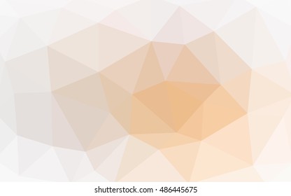 Light orange polygonal illustration, which consist of triangles. Triangular design for your business. Geometric background in Origami style with gradient.