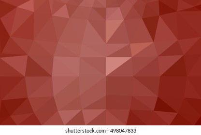 Light orange polygonal illustration, which consist of triangles. Triangular design for your business. Geometric background in Origami style with gradient.