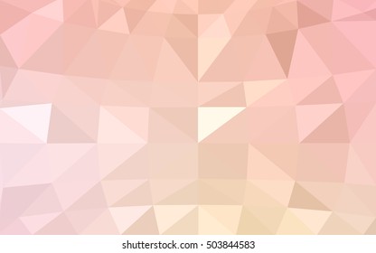 Light orange polygonal illustration, which consist of triangles. Triangular design for your business. Geometric background in Origami style with gradient.