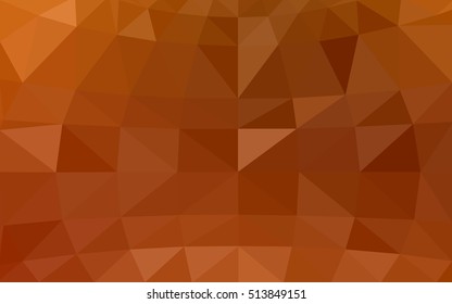 Light orange polygonal illustration, which consist of triangles. Triangular design for your business. Geometric background in Origami style with gradient.