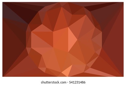 Light Orange polygonal illustration, which consist of triangles. Triangular design for your business. Creative geometric background in Origami style with gradient