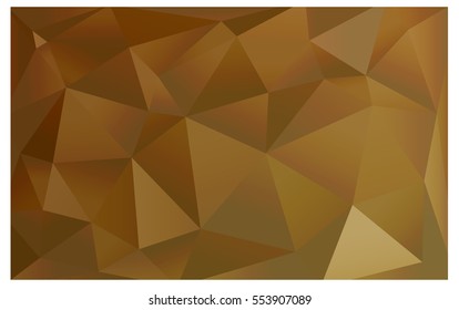 Light Orange polygonal illustration, which consist of triangles. Triangular design for your business. Creative geometric background in Origami style with gradient