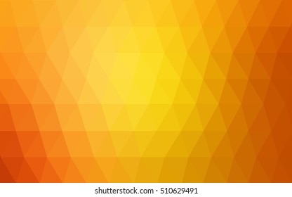 Light orange polygonal template. An elegant bright illustration with gradient. A new texture for your design.