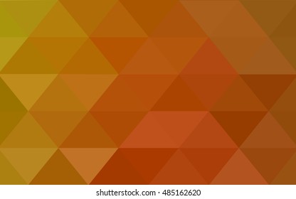 Light orange polygonal template. Geometric illustration in Origami style with gradient.  The completely new template can be used for your brand book.