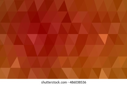 Light orange polygonal template. Shining illustration, which consist of triangles. The polygonal design can be used for your web site.