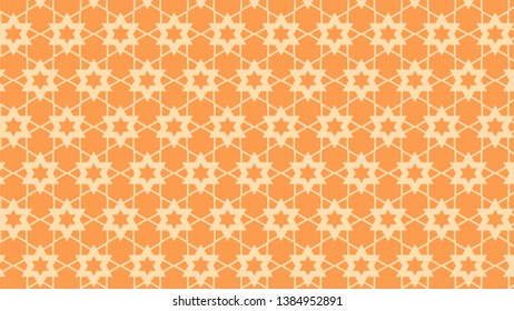 Light Orange Stars Background Pattern Graphic