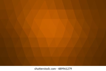Light orange triangle mosaic background. Modern geometrical abstract illustration with gradient. A completely new template for your business design.