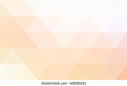 Light orange triangle mosaic pattern. Glitter abstract illustration with an elegant design. The completely new template can be used for your brand book.