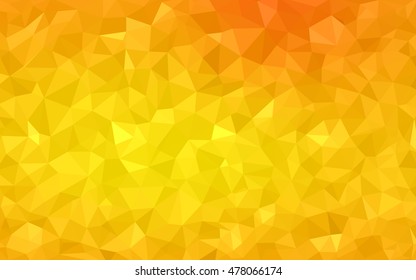 Light orange triangle mosaic template. An elegant bright illustration with gradient. The template can be used as a background for cell phones.